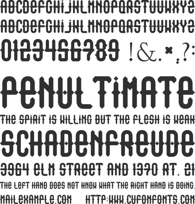 Outasight font preview