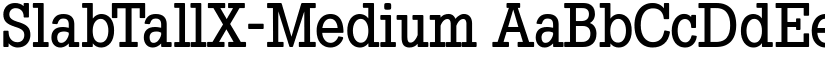 SlabTallX-Medium font