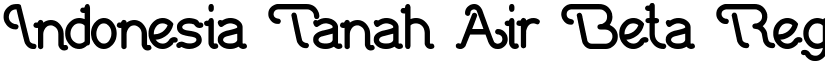 Indonesia Tanah Air Beta Regular font