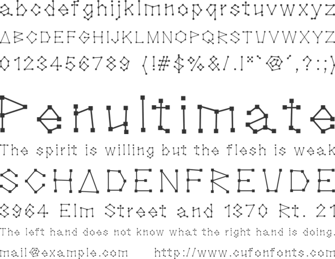 Blocknation font preview