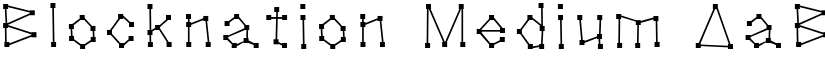 Blocknation Medium font