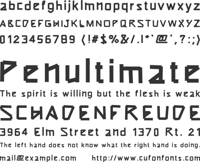 Typeotape font preview