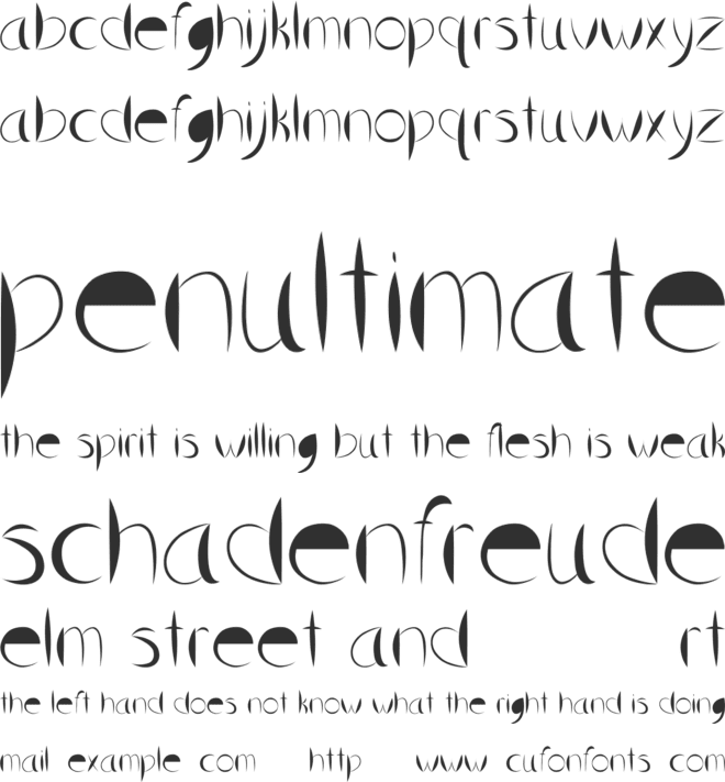 SliceAndDice font preview