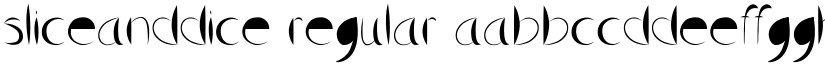 SliceAndDice Regular font