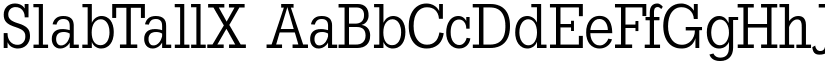SlabTallX font