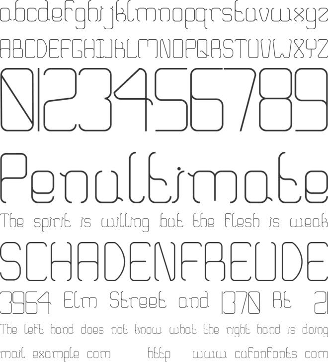 Truglaroll font preview
