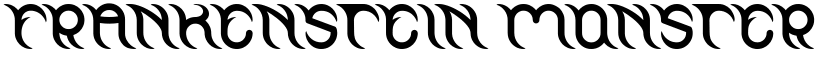 FRANKENSTEIN MONSTER Regular font
