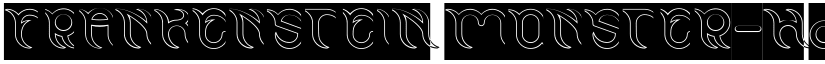 FRANKENSTEIN MONSTER-Hollow-Inv Regular font