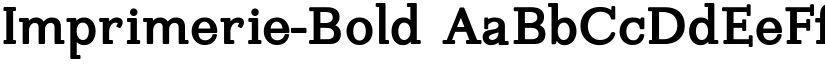 Imprimerie-Bold font