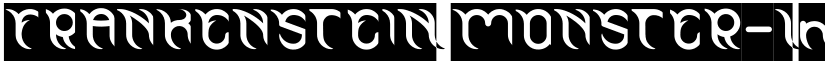 FRANKENSTEIN MONSTER-Inverse Regular font