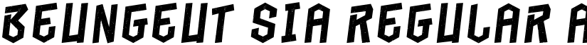 Beungeut Sia Regular font