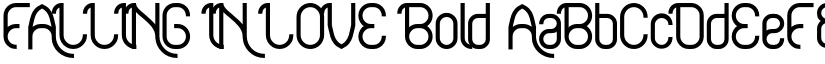 FALLING IN LOVE Bold font