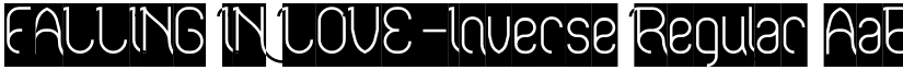 FALLING IN LOVE-Inverse Regular font
