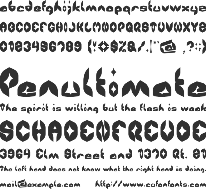 AIRPLANE font preview