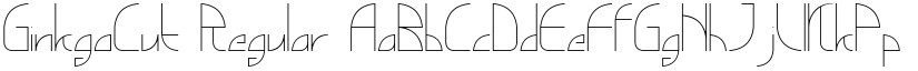 GinkgoCut font download