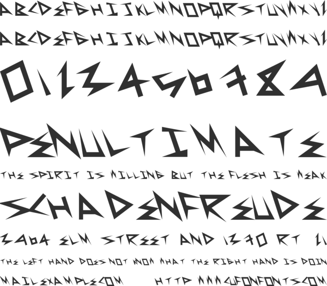 SuperSerious font preview