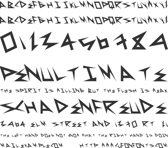 SuperSerious font preview