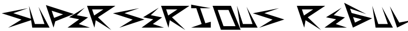 SuperSerious Regular font