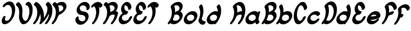 JUMP STREET Bold font