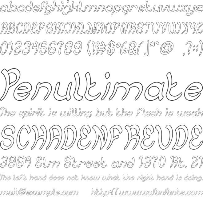 JUMP STREET font preview