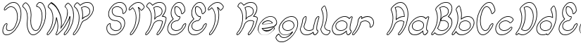 JUMP STREET Regular font