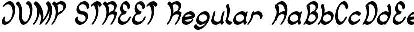 JUMP STREET Regular font