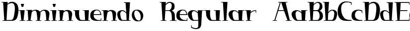 Diminuendo font download