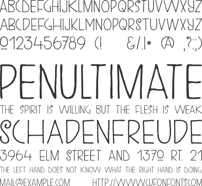 DK Kunstschau font preview