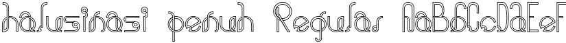 halusinasi penuh Regular font