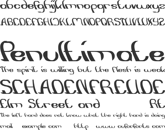 SURFING and Play font preview