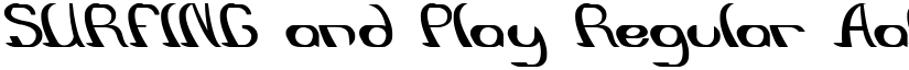 SURFING and Play Regular font
