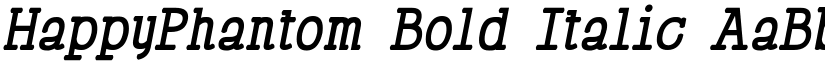 HappyPhantom Bold Italic font