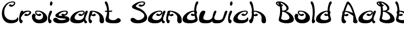 Croisant Sandwich Bold font