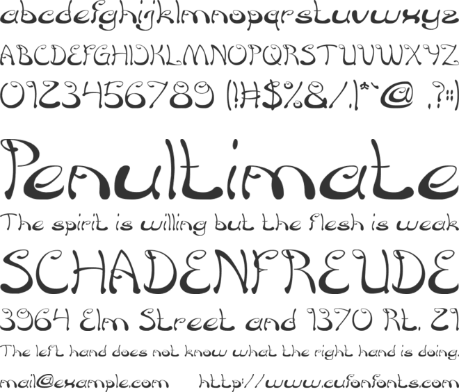 Croisant Sandwich font preview
