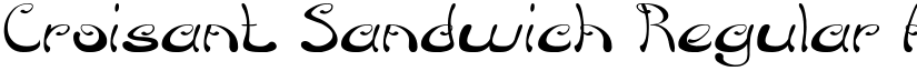Croisant Sandwich Regular font