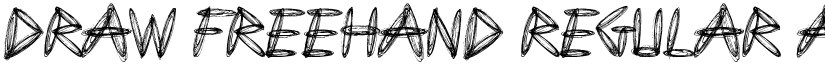 Draw Freehand Regular font