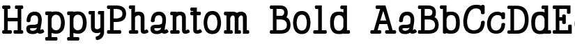HappyPhantom Bold font