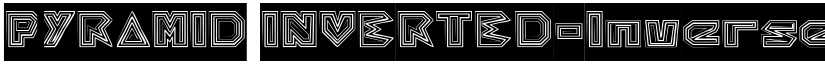 PYRAMID INVERTED-Inverse Regular font