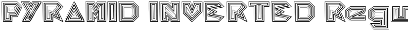 PYRAMID INVERTED Regular font