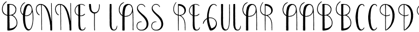 Bonney Lass Regular font