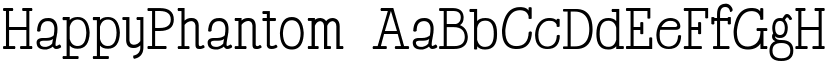 HappyPhantom font