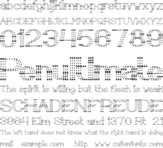LITTLE RAINY DAY font preview