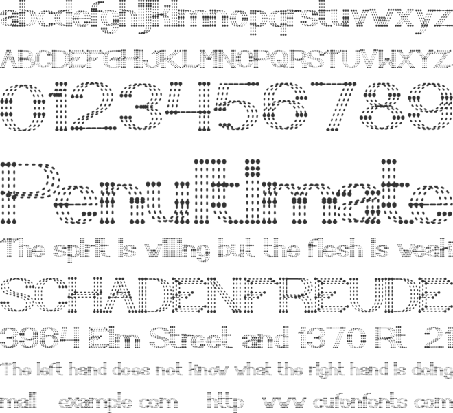 LITTLE RAINY DAY font preview