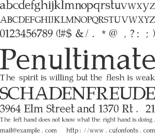 Campanero font preview