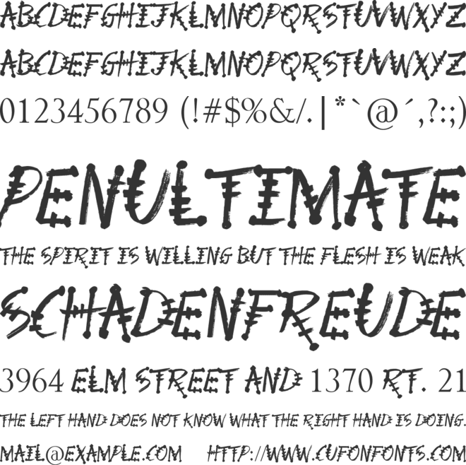 Physics Teacher font preview