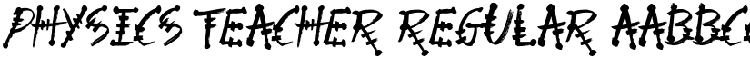Physics Teacher Regular font