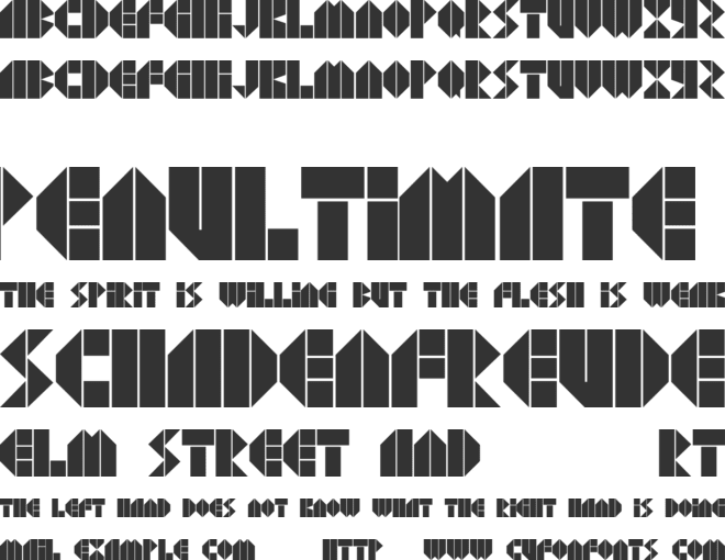 Agressiv font preview