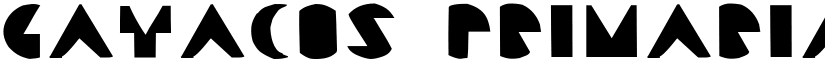 Gayacos Primaria Bastarda font download