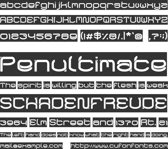 RAYNALIZ font preview