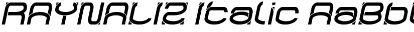 RAYNALIZ Italic font